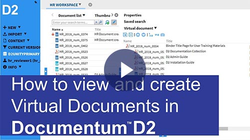View and create Virtual Documents